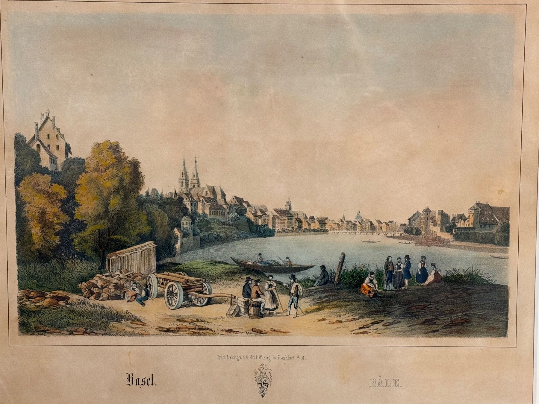 Foto & Immagini: Historische Ansicht Basel/Bâle gerahmt – Usato da Itingen venduto da uhu777