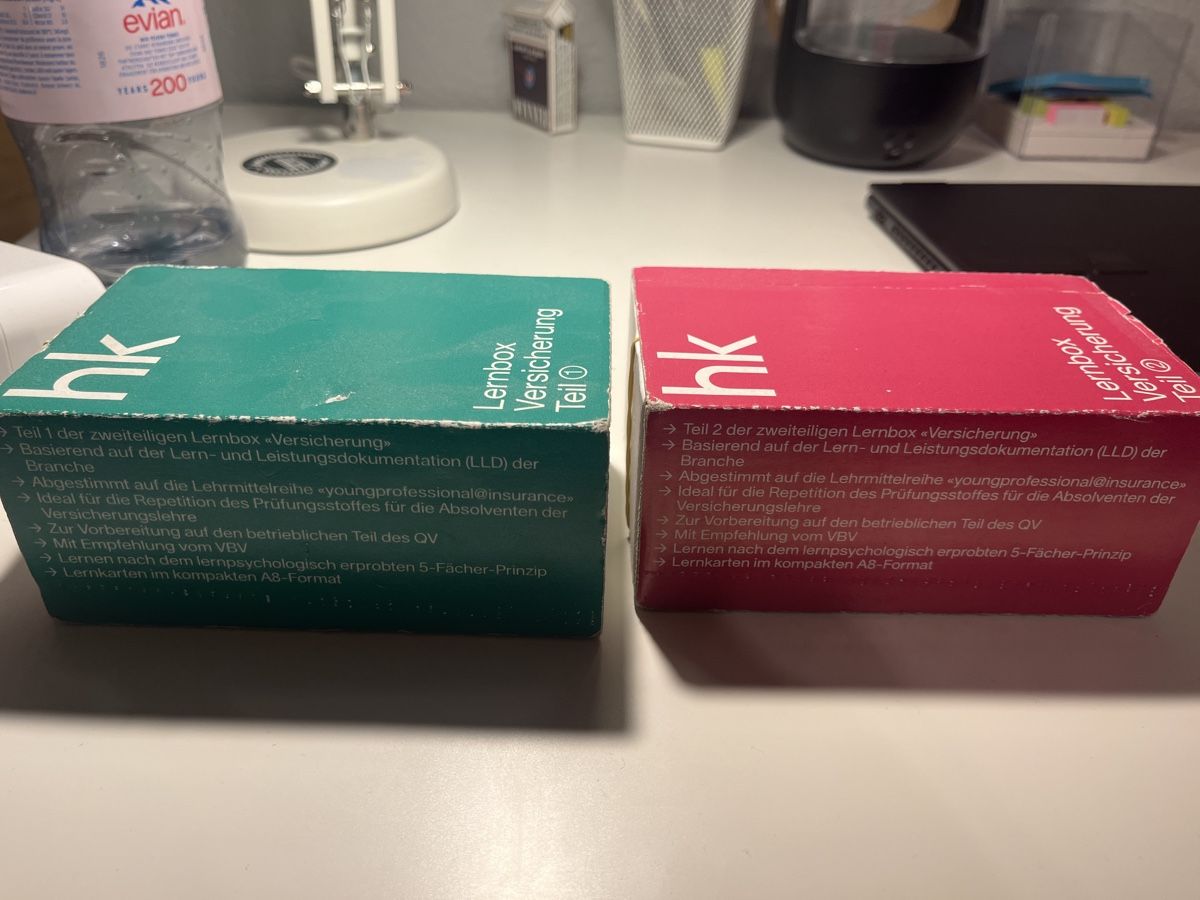 Altro materiale scolastico: VBV Lernkarten Teil 1&2 (YIP) – Usato da Egnach venduto da PA-28 1