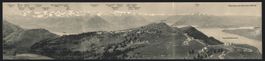 Klapp-AK Luzern, Panorama vom Rigi-Kulm 