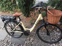 EBike City Tiefeinstieg Vintage Damenvelo