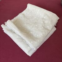 Pair de rideaux dentelle à pois