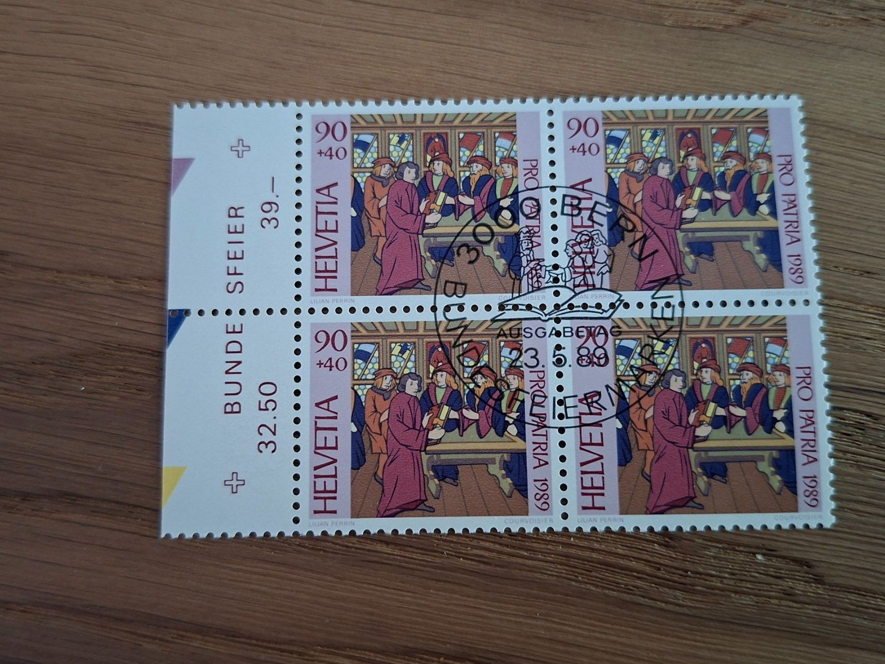 Tutti i francobolli: 4er Blocks: Pro Patria 1989 – Nuovo (secondo la descrizione) da Hinterkappelen venduto da 1399 8