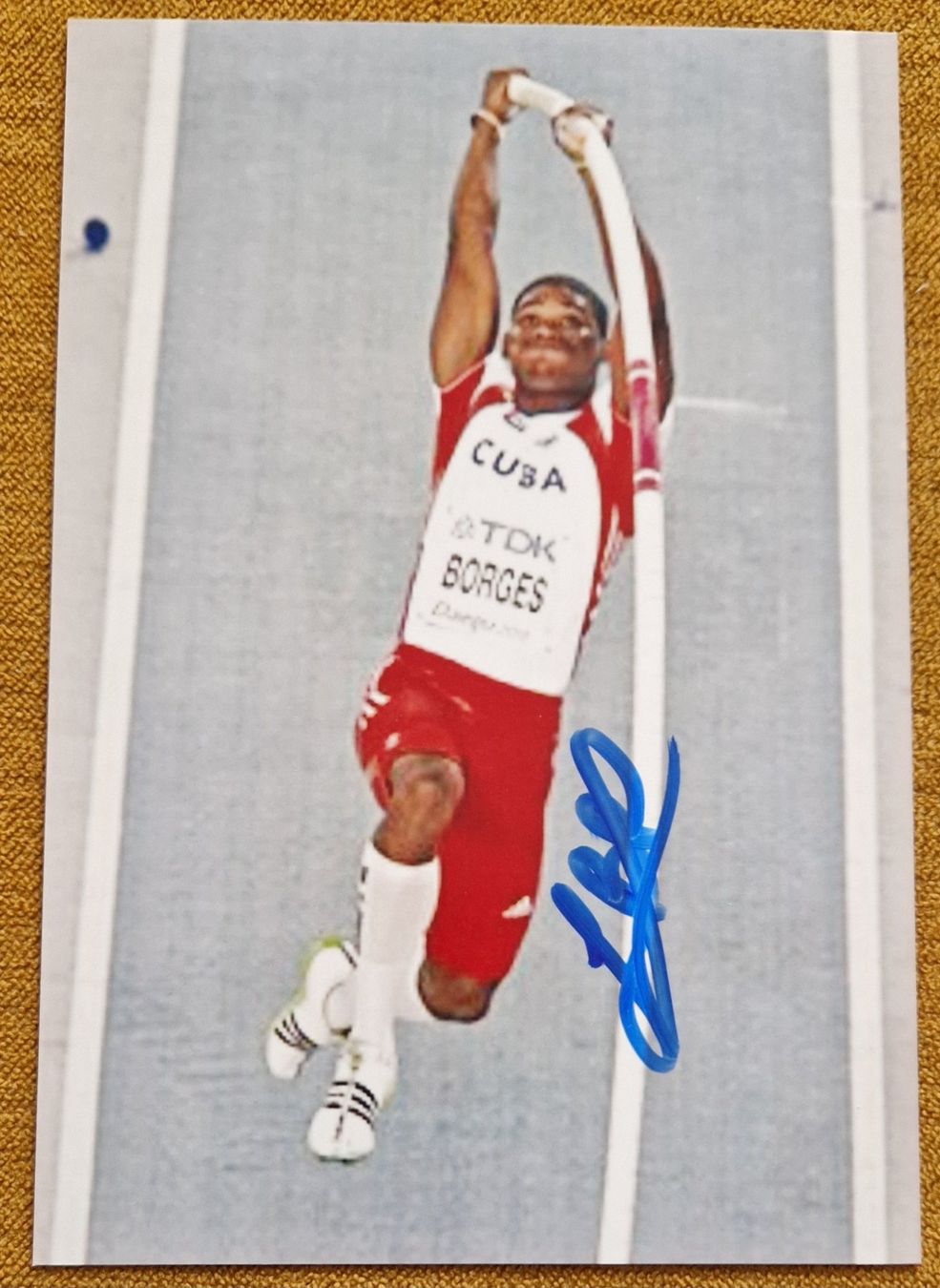 Autogramme: Lazaro Borges - Leichtathletik - WM Silber – Gebraucht aus Menziken von Autogramme