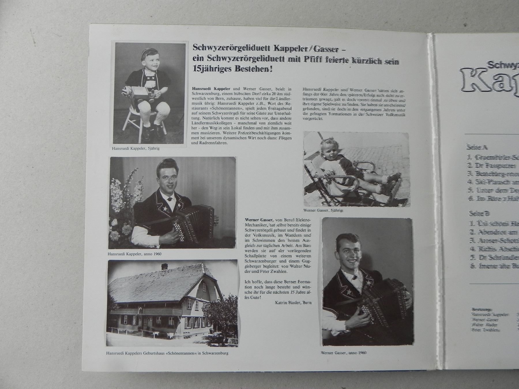 Dischi in vinile: Volksmusik LP Kapelle Kappeler Gasser – Usato da Siebnen venduto da krimsie 3