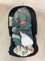 ULLENBOOM Baby Car Seat / Stroller Swaddle Blanket (Floral S