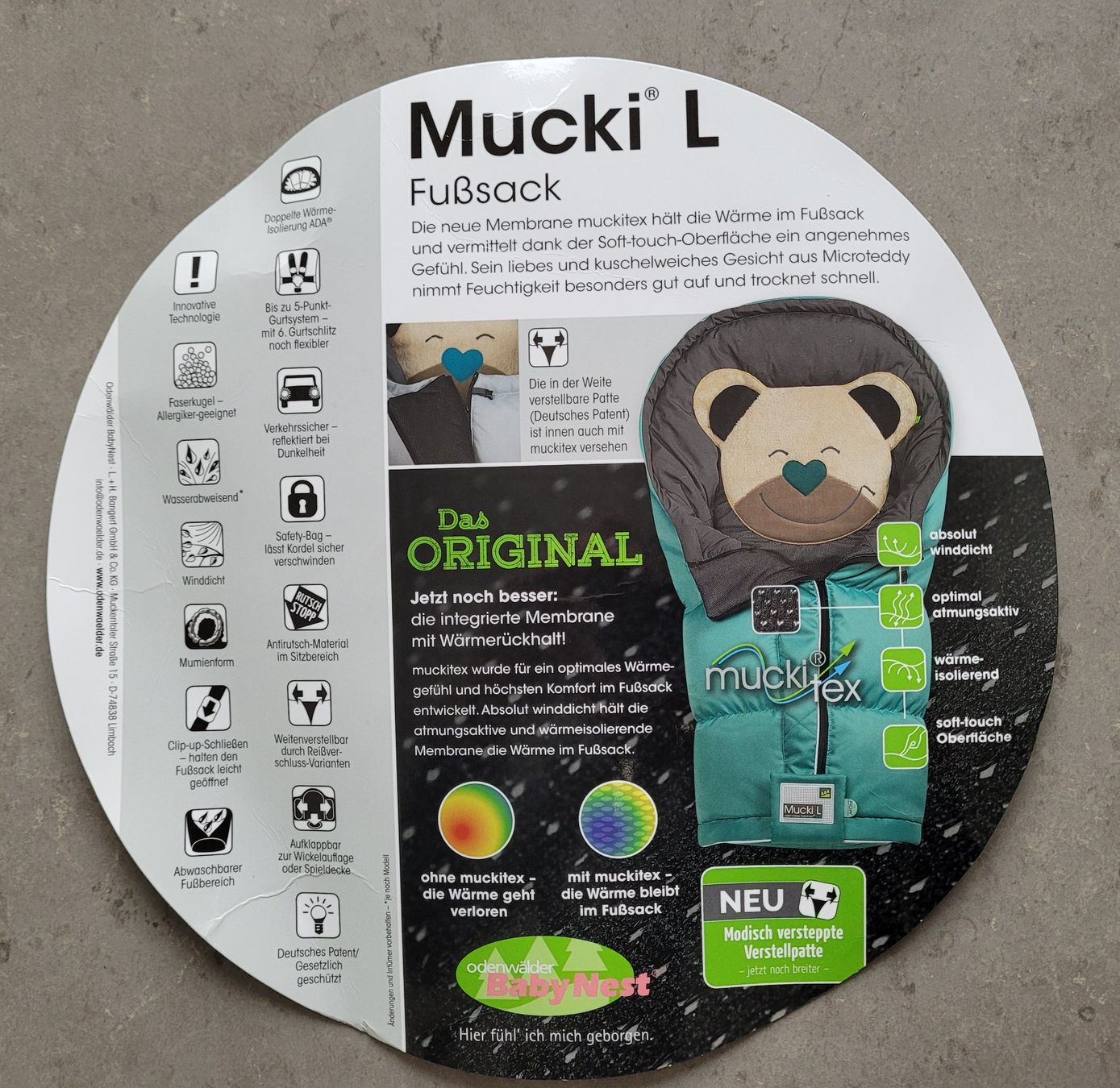 Odenwälder Sacchi a pelo: Odenwälder Fusssack Mucki L – Usato da Adlikon b. Regensdorf venduto da VEngeliV 6