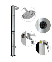 Arebos Solardusche 37 l / runder Duschkopf