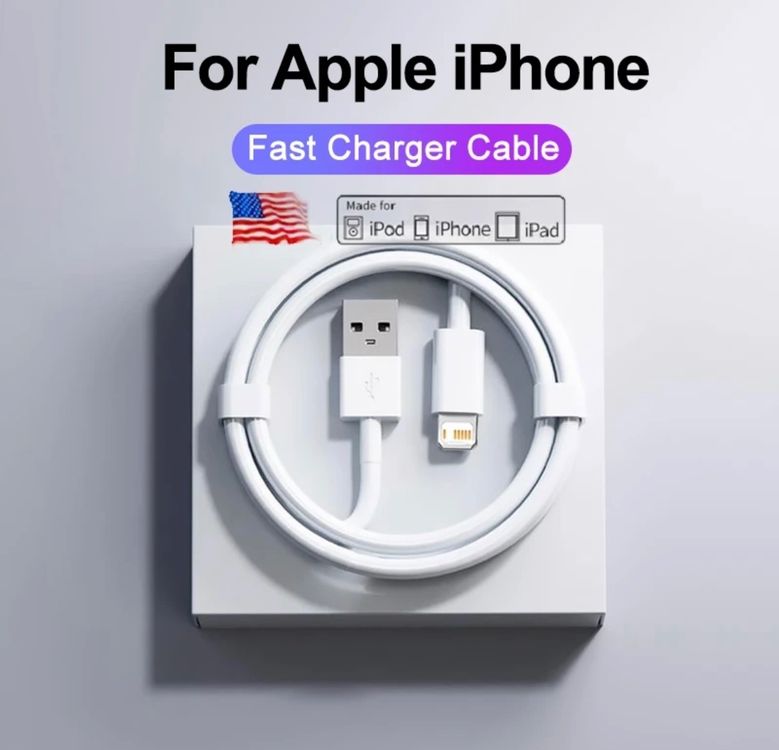 Apple USB-Kabel für iPhone/iPod/iPad 1 Meter lang
