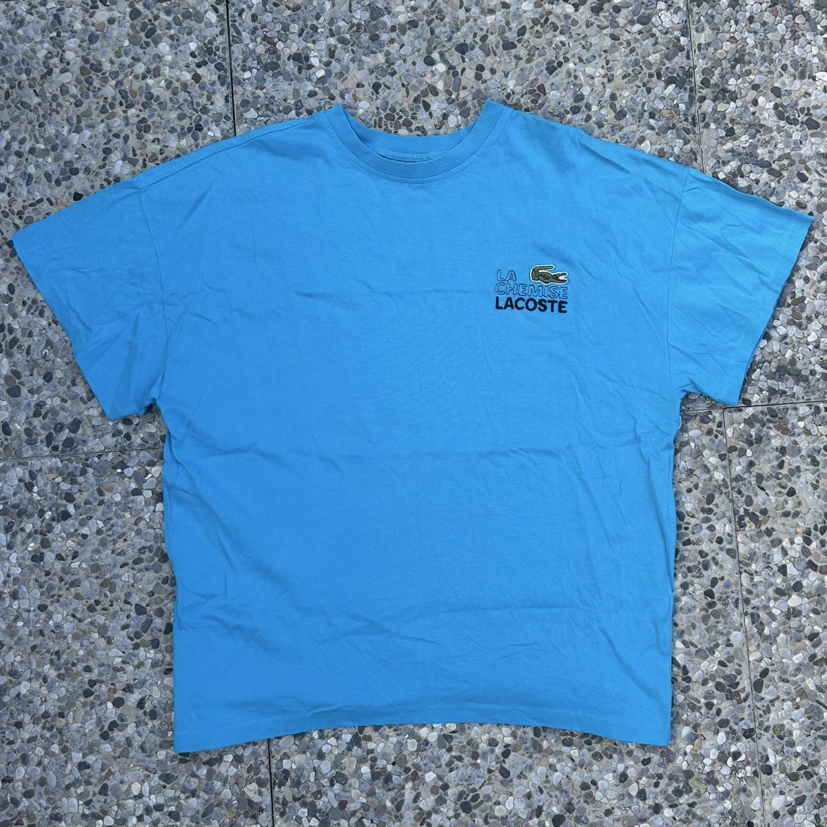 Lacoste T-shirt: Vintage Lacoste blue t shirt  – Usato da brent venduto da fukusapes