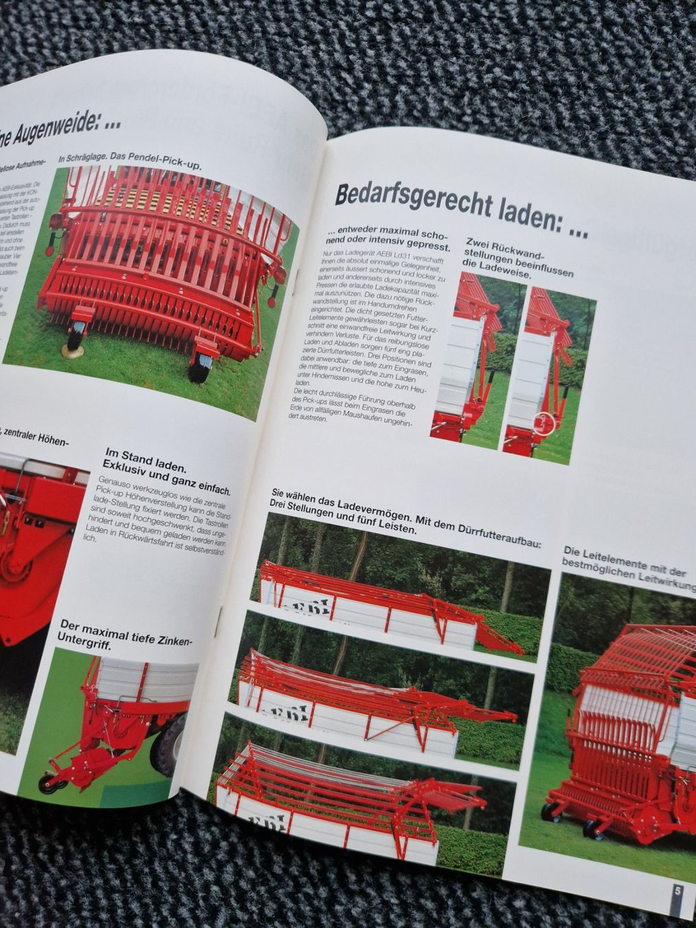 Aebi Traktoren: Original Prospekt Aebi Transporter Ladegerät Ld31 – Gebraucht aus Dürnten von Bachtel84 2