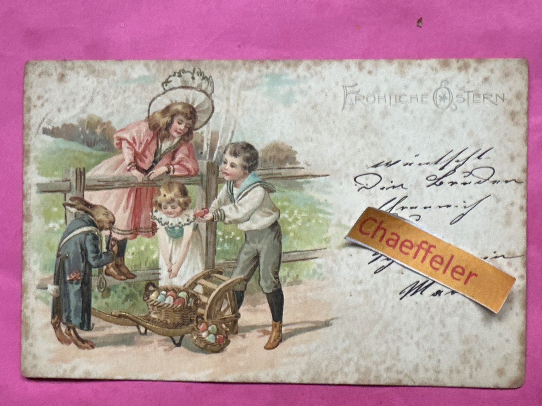 Cartoline postali: 1907 Fröhliche Ostern – Usato da Zürich venduto da Chaeffeler