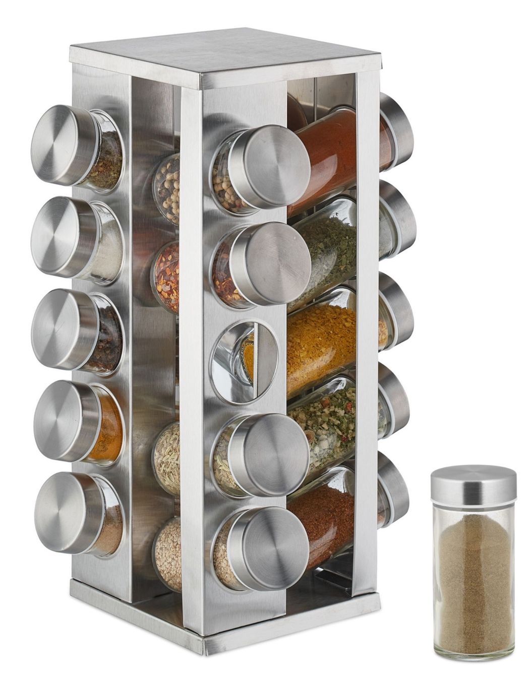 Cucine complete: Gewürzkarussell eckig mit 20 Gläsern – Nuovo e nell'imballaggio originale da Bülach venduto da SwissStoreInShop