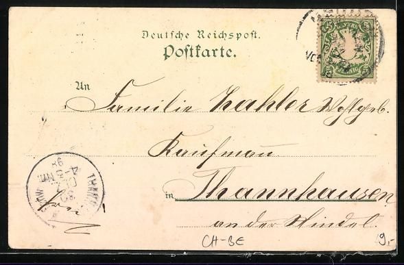 Cartoline postali: Litho Bern, Zeitglockenturm, Münster, H – Usato da Berlin venduto da bartko-reher 1