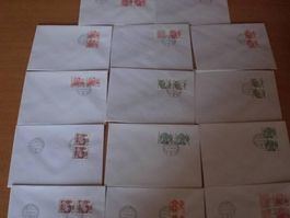 Lot von 14 Stk. FDC ZD aus Markenhefte
