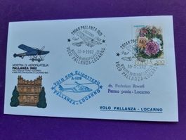 Flugbrief PALLANZA-LOCARNO, 30.4.1982, Sonderstempel