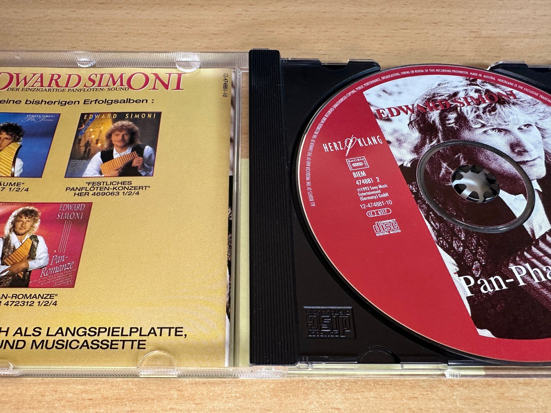CD: Edward Simoni – Pan-Phantasien – Usato da Rikon im Tösstal venduto da Alpenmutz 2