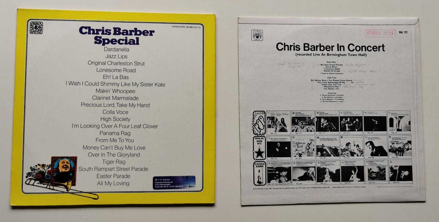 Dischi in vinile: Chris Barber Schallplatten Sammlung - Jazz – Usato da Oberwangen b. Bern venduto da Vittorio0 1