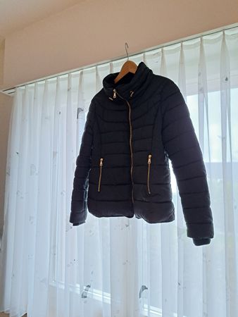 Künstliche Daunenjacke schwarz Gr. S Chicoree