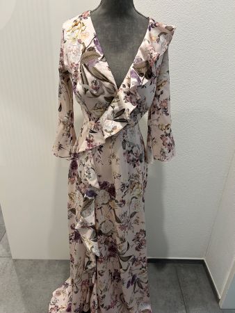 Wunderschönes bodenlanges Kleid (151Cm)  mit Blumenmuster