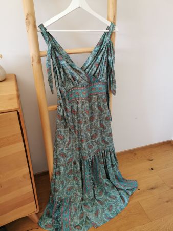 Maxikleid mit Seide