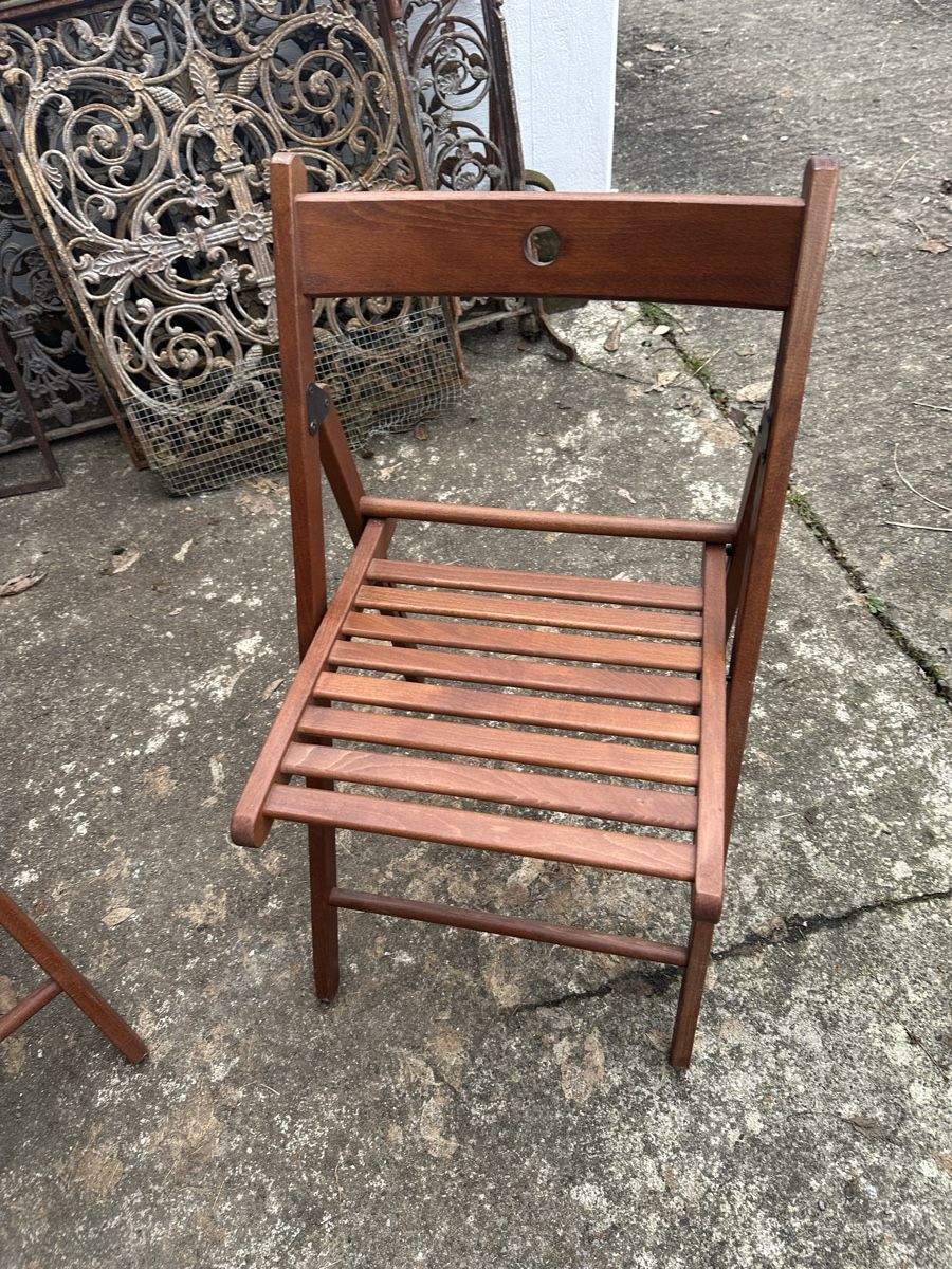 Ikea Sedie: 2 Holzstühle Klappstühle – Usato da Villmergen venduto da Bezdupe 1