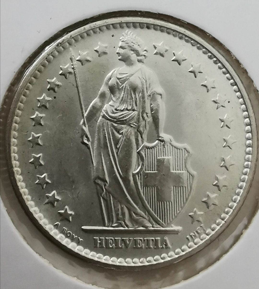 Tutti le monete: 2 Franken 1967 Silber Unz Stgl – Usato da Zürich venduto da turbopuz 1