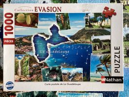 Puzzle Nathan Carte Postale de La Guadeloupe 1000Teile
