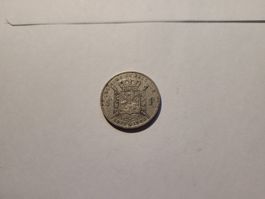 1 Franc Belgien 1880 Silber Gedenkmünze