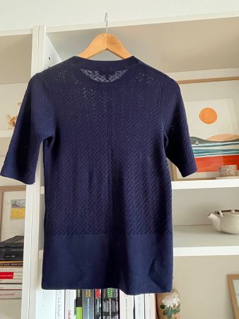 C&A Premium Ajour-Pullover dunkelblau neu ohne Etikett XS