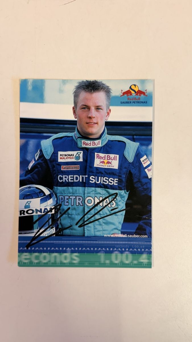 Autografi: Kimi Räikkönen Autogrammkarte – Usato da UNTERSIGGENTHAL venduto da s_rzb8