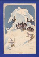 ENFANT - Lutins au sport d'hiver - Pro Juventute E. Kreidolf