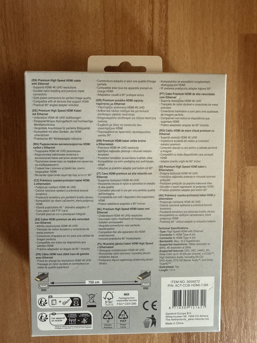 Kabel: HDMI Kabel 7.5m #2 Sologic mit Winkeladapter 4K Neu – Neu (gemäss Beschreibung) aus St. Gallen von mai_2lcj 1