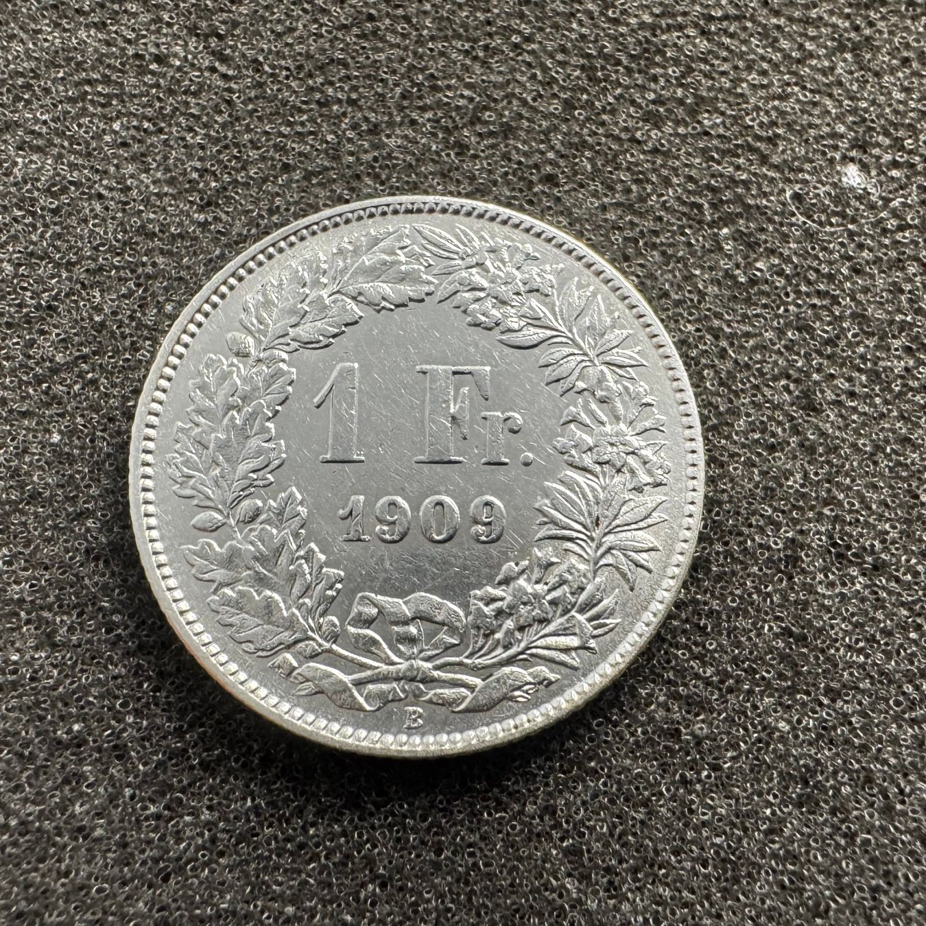Tutti le monete: 1 Franken Silber 1909 - Erhaltung – Usato da Reitnau venduto da tb-muenzen