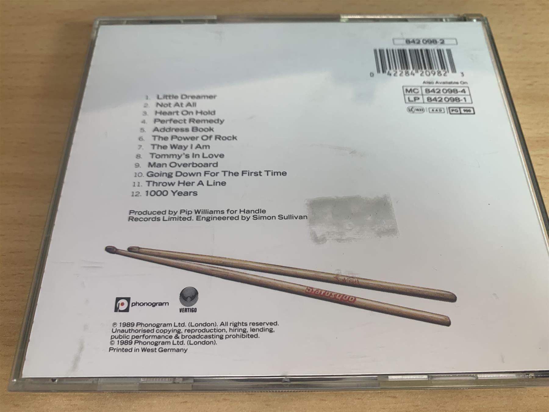 CD: Status Quo – Perfect Remedy – Usato da Rikon im Tösstal venduto da Alpenmutz 1