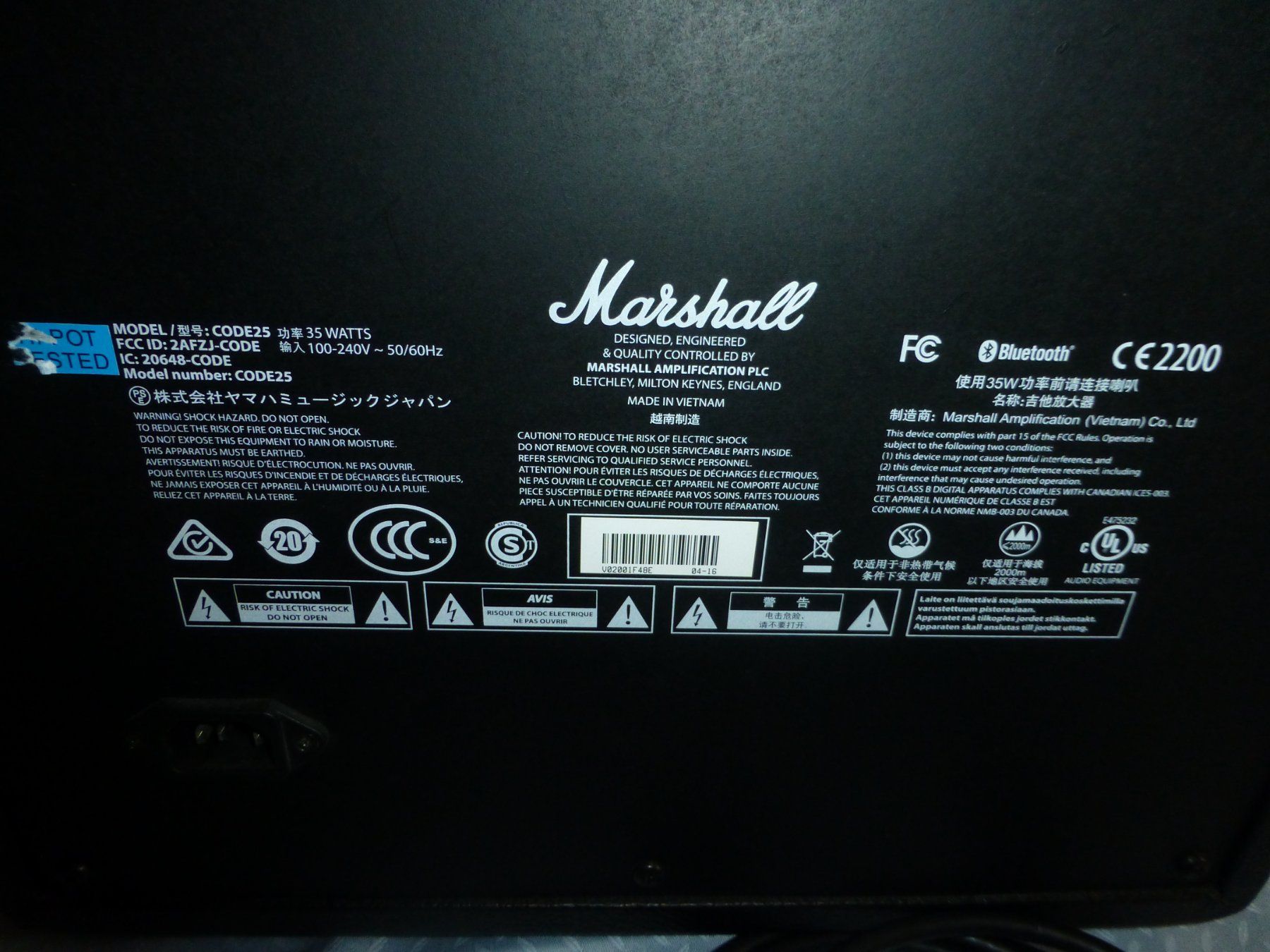 Marshall Lautsprecher: Lautsprecher von Marshall Code 25 – Gebraucht aus Würenlingen von drago56 2
