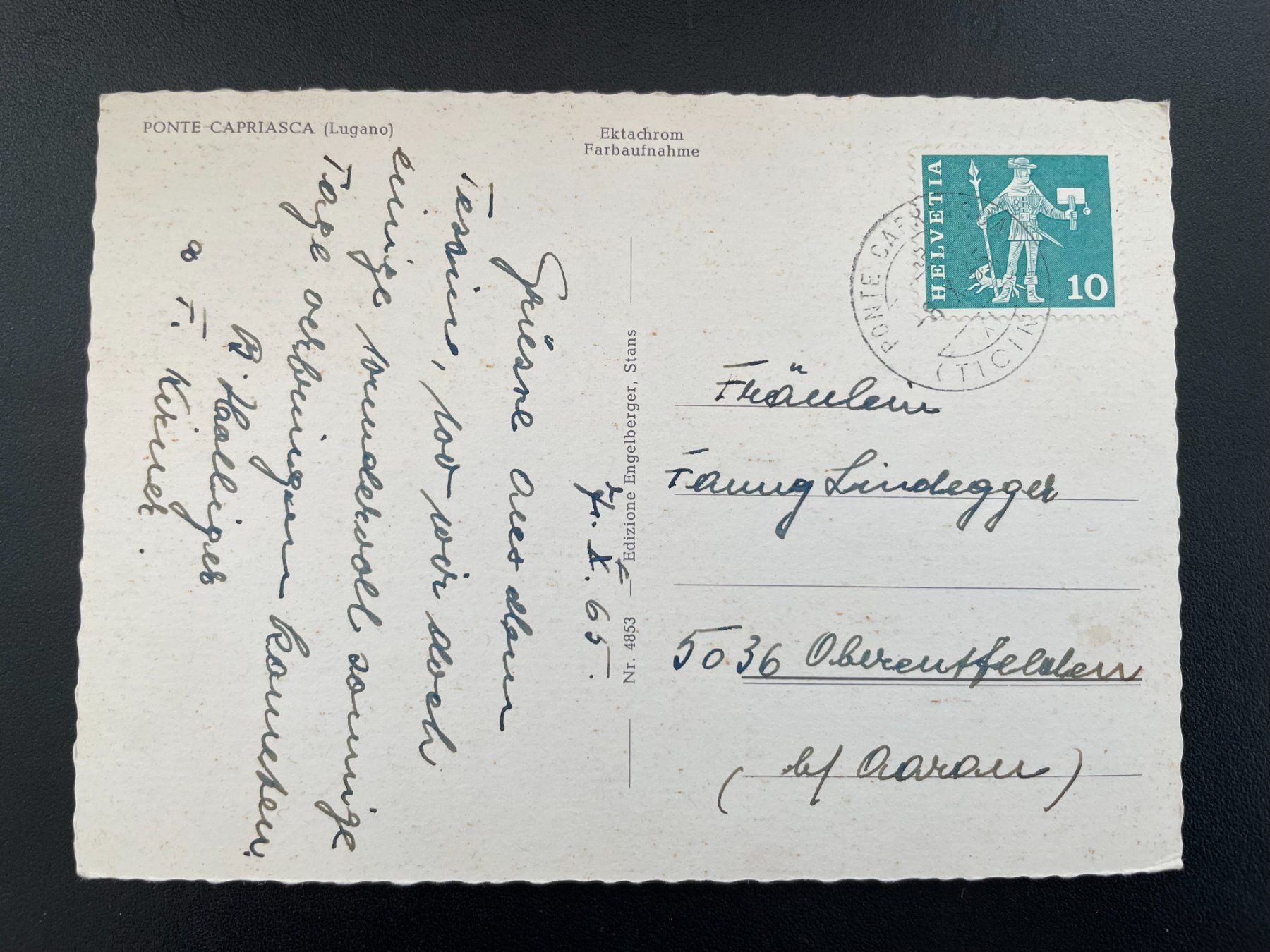 Cartoline postali: AK TI  Ponte Capriasca (Lugano) – Usato da Thal venduto da Danny82 1