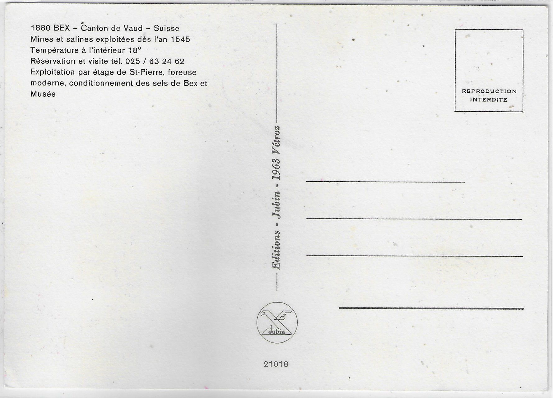 Cartoline postali: Bex - Mines de salines - Multiview – Usato da Ettingen venduto da Kartenplanet 1