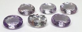 Lot 6x Améthystes 16x12 mm - 50.06 ct - Valeur 400.- Fr