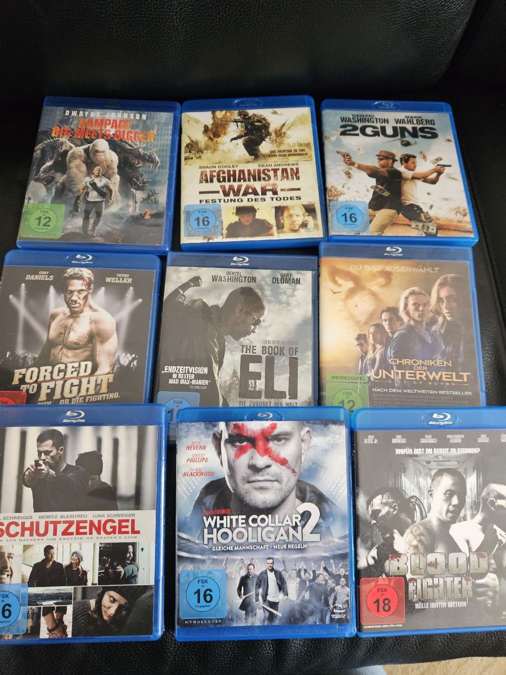Tutti i DVDs: 9 Bluray mit Action und Kampf Filme – Usato da Oberdorf BL venduto da BaldenEagle