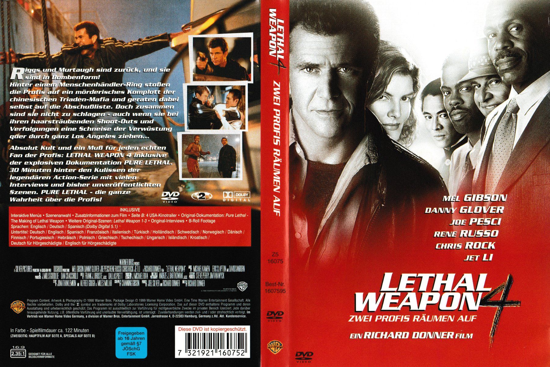 Tutti i DVDs: DVD - Lethal Weapon 4 - Zwei Profis räumen – Usato da Langnau am Albis venduto da MediaRescuerKeLoX