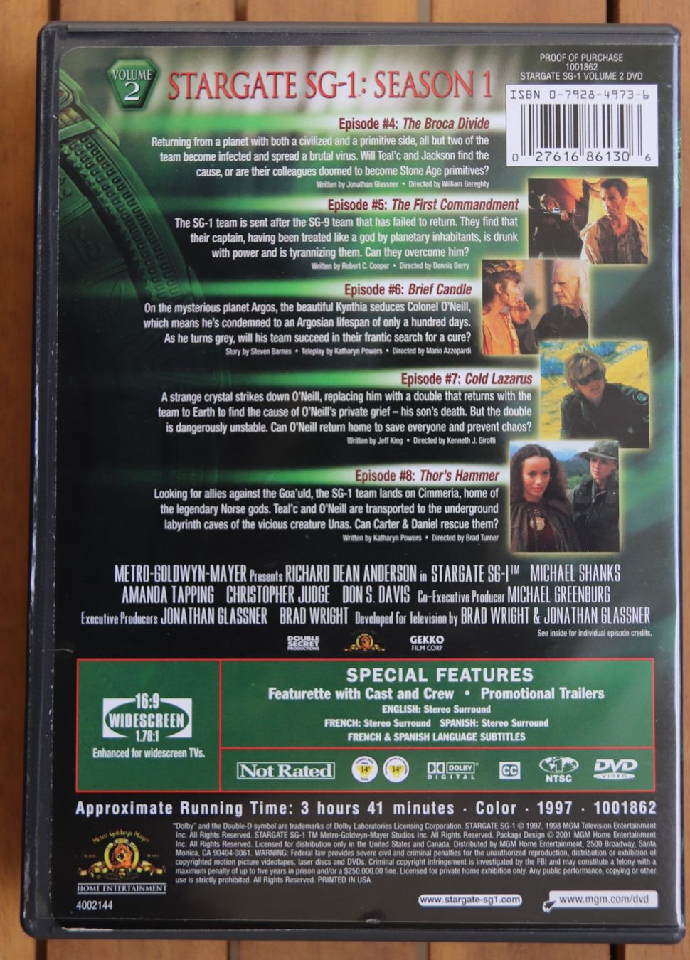 Tutti i DVDs: Stargate Season 1 – Usato da Glattfelden venduto da Sirax 5