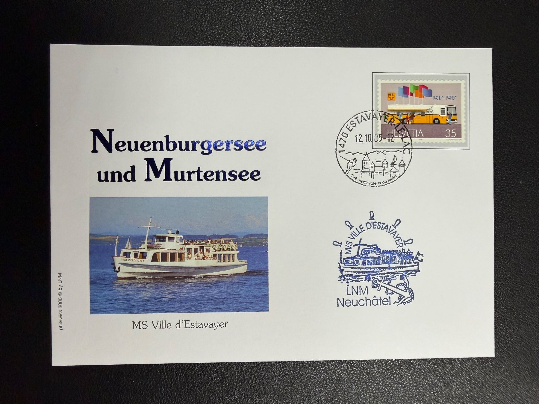 Tutti i francobolli: Schweizer Schiffspost MS Ville d'Estavayer 2005 – Usato da oberrüti venduto da jeanmei