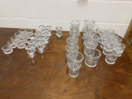 Hochzeitsdeko Set – 58 Glas-Kerzenhalter + 10 weisse Lampion