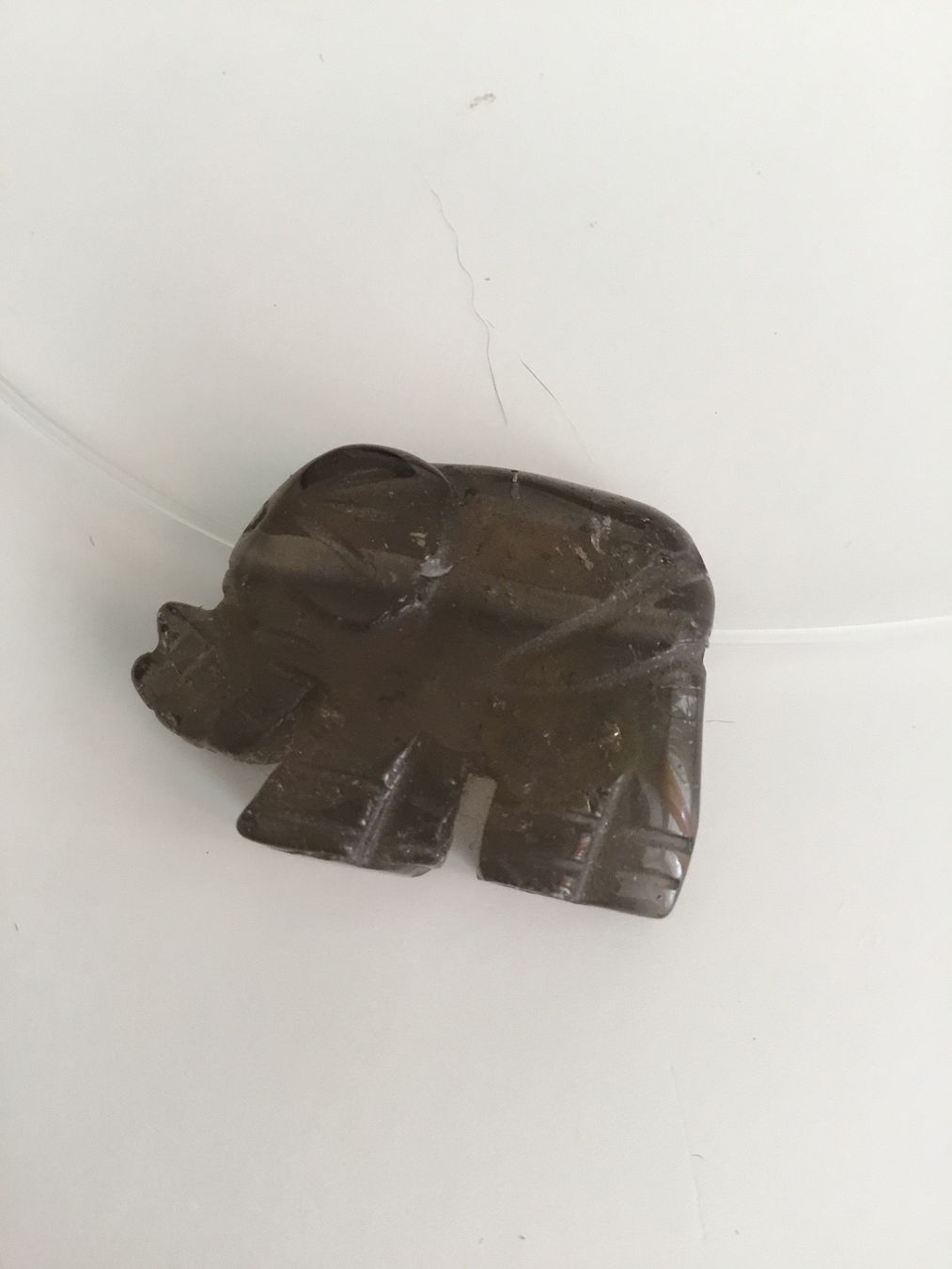 Minerali & Pietre curative: Anhänger Elefant Heilstein Rauchquarz – Nuovo e nell'imballaggio originale da Doppleschwand venduto da lapis106