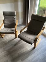 Stoff/Holz Sessel