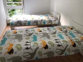 SLÄKT Bed frame white 90x200 cm good condition