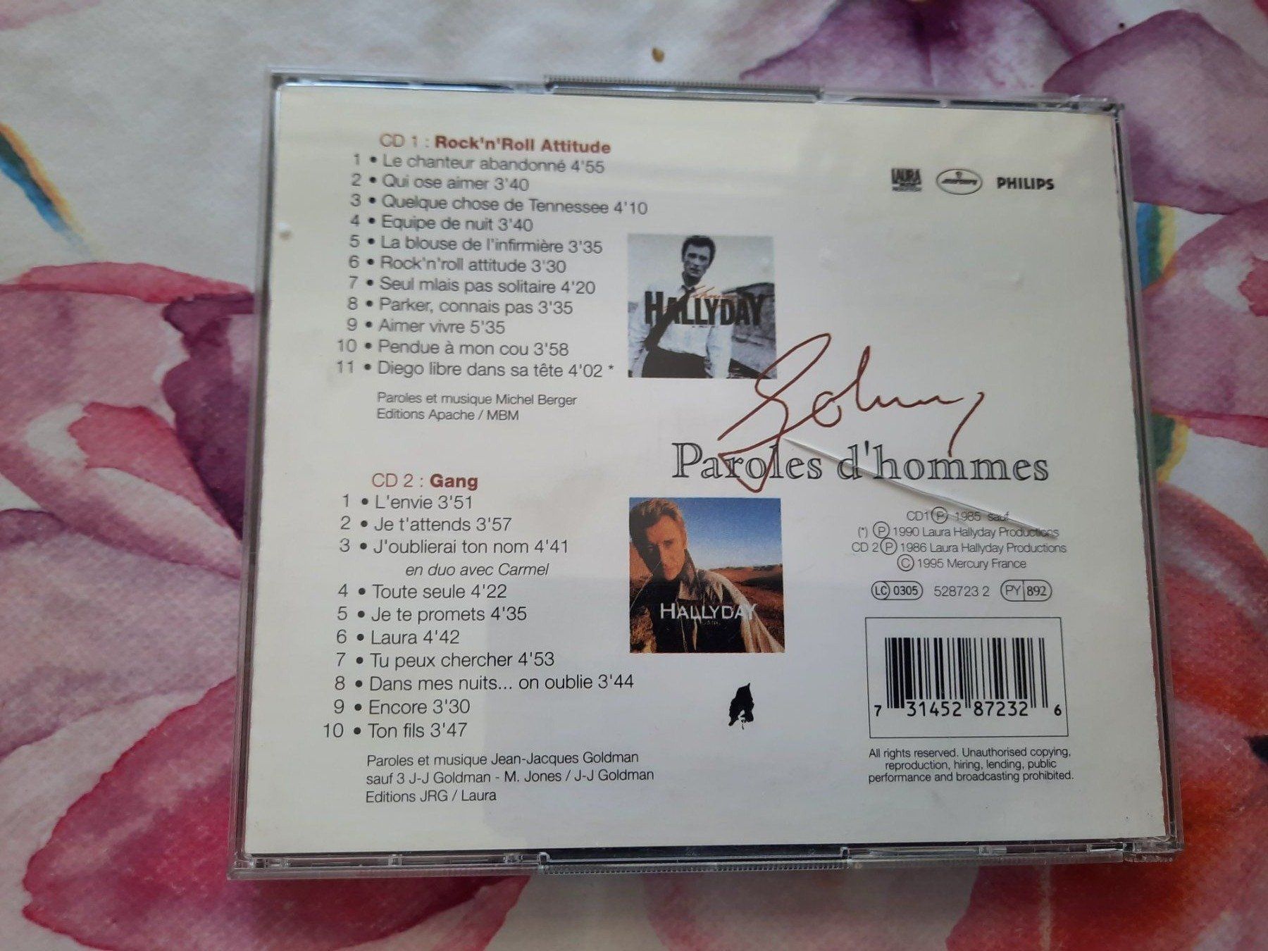 CD: CD Johnny - Paroles d'Hommes – Usato da Pully venduto da bro_n52j 1