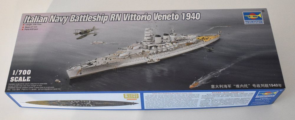 Trumpeter 1/700 : Gneisenau, Vittorio Veneto, Jean Bart. (Neu und ...