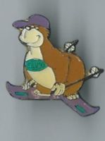 Skifahrer Bär, Pin