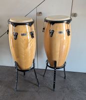 Paire de Congas Millenium + Pieds + Housses de transport